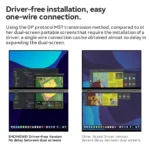 EHOMEWEI New X Series Dual stacked monitor 4K 2K 60Hz 240Hz Drive-free Phone-touch For Laptop Windows Macbook One Cable Connect - Image 6