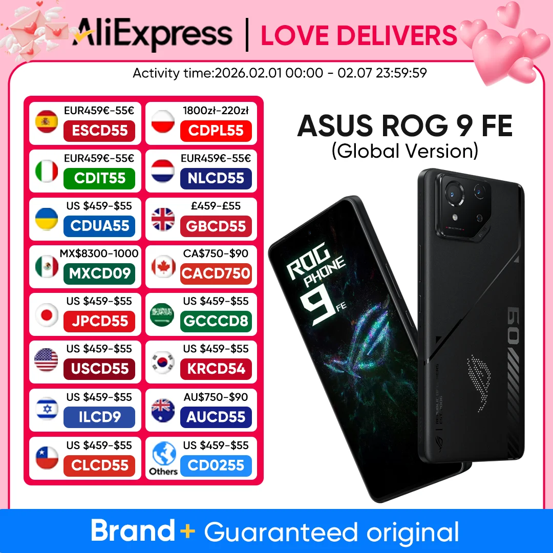 【IN STOCK】ROG Phone 9 FE 5G Gaming Phone Snapdragon 8 Gen 3 6.78'' 185Hz E-Sports E6 AMOLED Display 50MP Camera 5500mAh