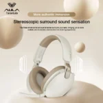 AULA New A500 Wireless Head-mounted Headphone 2.4G/Bluetooth/Wired Nolse Reduction Headsets E-sports Gaming Earphones with Mic