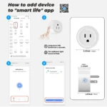 Tuya WiFi Smart Plug US Standard Socket 20/10A Smart Home WiFi Outlet Works with Alexa Google Home,Remote Control Appliances - Image 5