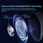 Baseus GH02 Wireless Gaming Headsets with Mic Headphones Bluetooth 5.3 40mm Driver 2.4G/Wireless/Cable RGB Overhead Headphone - Image 2