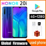 HONOR 20i smartphone global firmware Android 9.0 Haisi Qilin 710 Fingerprint Recogniti 6.21 inch front camera 32MP used phone