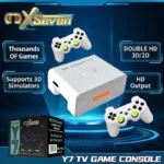 Coopreme X7 Y7 Updated Super TV Game Box HD Output Joystick Dual Controller Fighting Home PSP Game Console 10000+ Gaming