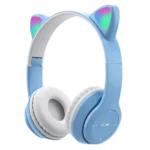 Wireless Headphones Cat Ear Gaming Headset Glow Light Bluetooth-Compatible Helmets Cute Over-Ear Headsets for Kids and Adult - Image 3