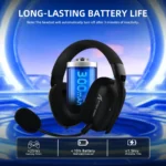 ATTACK SHARK L80PRO Wireless Gaming Headset 2.4G/BT/Wired Ultra-Light 40mm Drivers Low Latency Headphone for PC PS5 Switch Xbox - Image 2