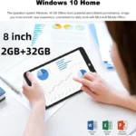 New Windows 10 Tablets 8 Inch 32-bit Z3735F CPU 2GB RAM 32GB ROM 1280*800 IPS Quad Core Dual Camera WIFI - Image 2