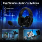 ATTACK SHARK L80PRO Wireless Gaming Headset 2.4G/BT/Wired Ultra-Light 40mm Drivers Low Latency Headphone for PC PS5 Switch Xbox - Image 3