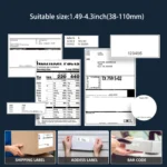 Marklife D200 4Inch Thermal Label Printer for Adhesive Stickers Printing with Bluetooth USB Interface High Quality for shipping - Image 4