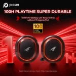 Picun G2 2.4G Wireless Gaming Headset Bluetooth Headphones 5ms Low Latency 7.1 Surround ENC Mic For PC PS4 PS5 Phone Switch - Image 5