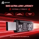 Picun G2 2.4G Wireless Gaming Headset Bluetooth Headphones 5ms Low Latency 7.1 Surround ENC Mic For PC PS4 PS5 Phone Switch - Image 2