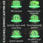 Coopreme X7 Y7 Updated Super TV Game Box HD Output Joystick Dual Controller Fighting Home PSP Game Console 10000+ Gaming - Image 4