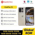 OnePlus 15 Unlocked Smartphone Snapdragon 8 Elite Gen 5 6.78'' 165Hz High Refresh Rate Screen Rear 50MP Triple Camera 7300mAh